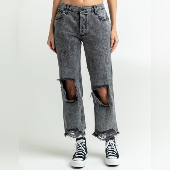 NWT Free People Maggie Mid-Rise Straight Jeans - Picture 2 of 7
